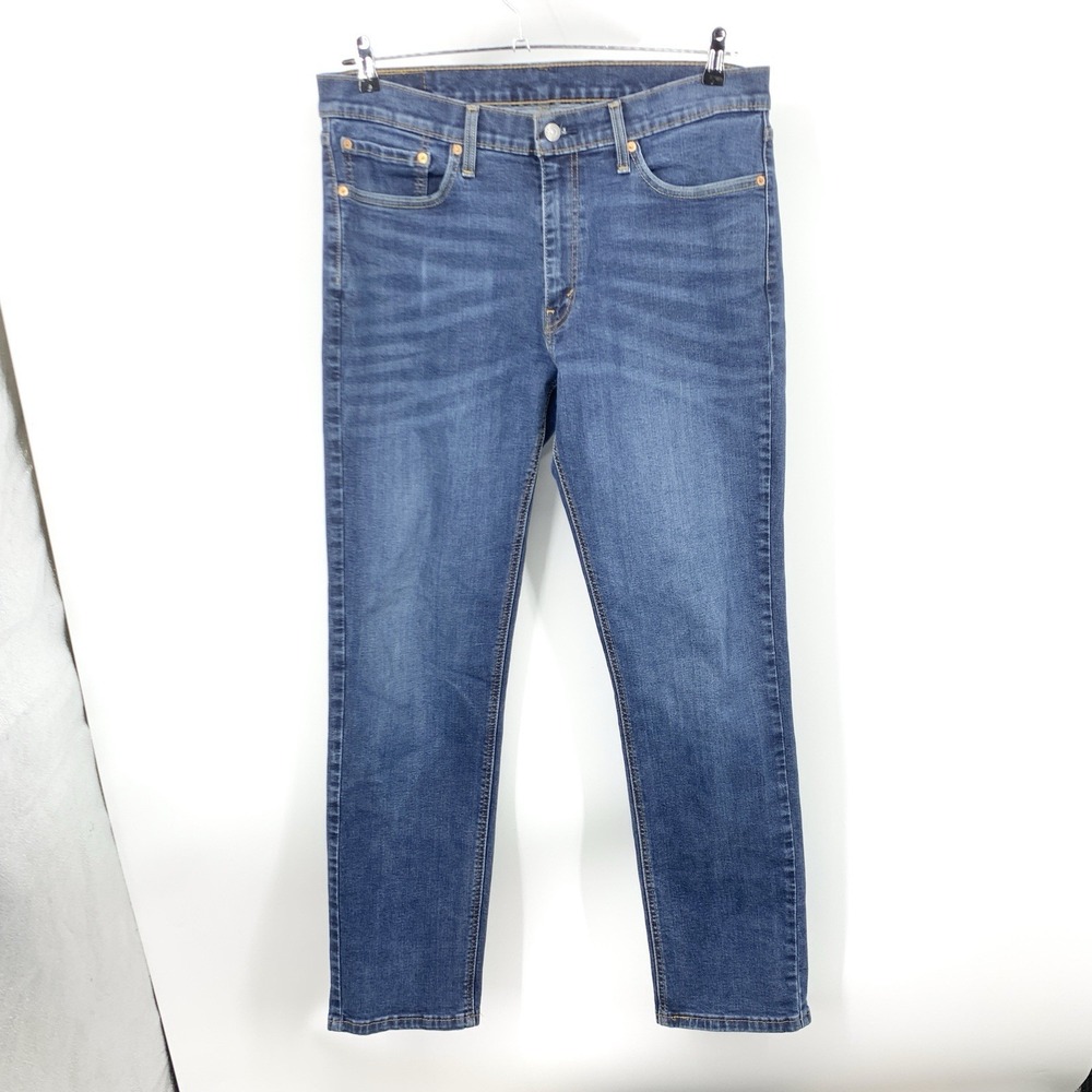 Levis Men Size 36 x 32 Jeans Dark Wash Pants 541 Athletic Straight Stretch